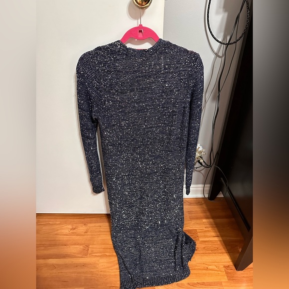 Long Sequin Cardigan | White House Black Market | Size Medium - Picture 3 of 3